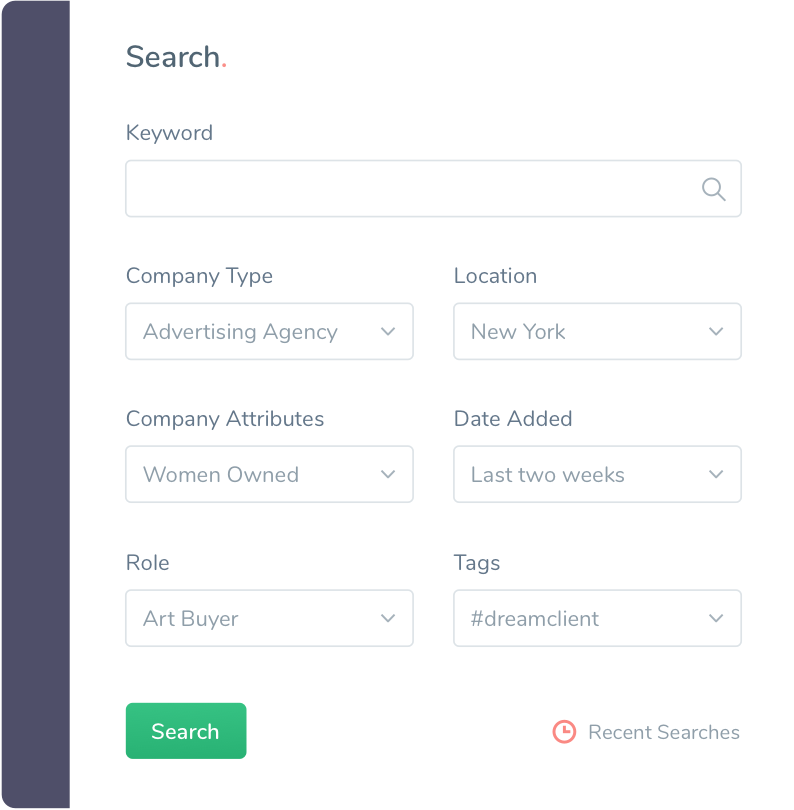 The interface of Agency Access' Directory Search